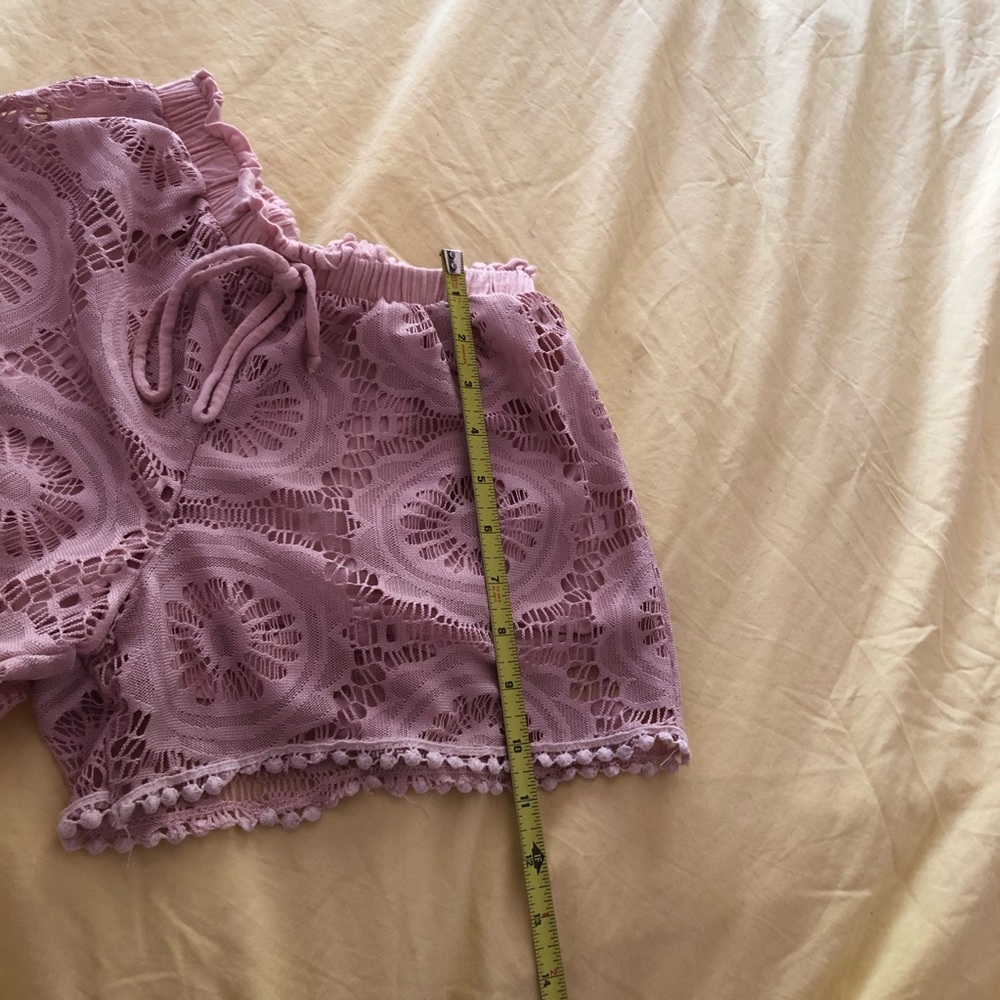 H.I.P pink, lace shorts Adult XS/ Kids 16 swim - Picture 4 of 6
